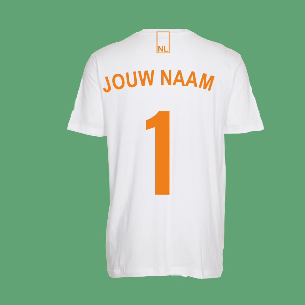 sticker Kritiek US dollar Voetbal T-shirt met jouw naam - NieuwT-shirt.nl