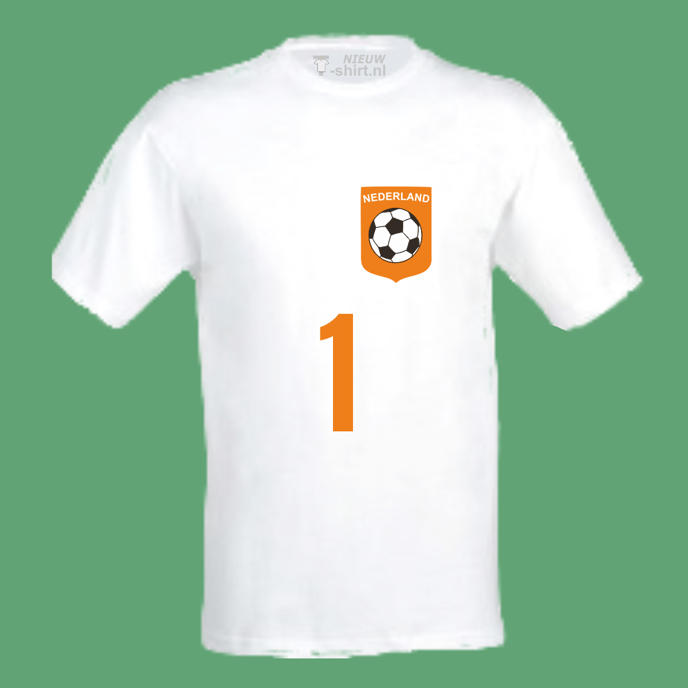 sticker Kritiek US dollar Voetbal T-shirt met jouw naam - NieuwT-shirt.nl