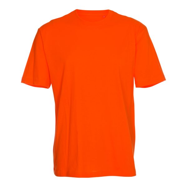 T-shirt eigen kleur oranje