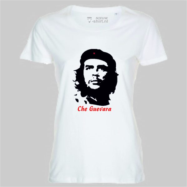 T-shirt Che Guevara wit dames