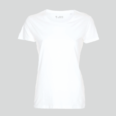 T-shirt wit dames - model 'pure'