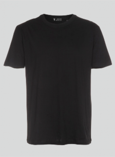 NieuwT-shirt T-shirt zwart regular fit unisex