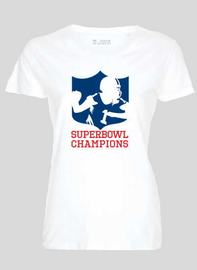 T-shirt americana t-shirt superbowl american football - wit dames
