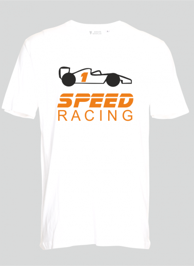 shirt speedracing formule 1 kinderen regular wit